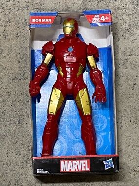 Marvel Iron Man Poseable Figure - Red & Gold with Blue Arc Reactor